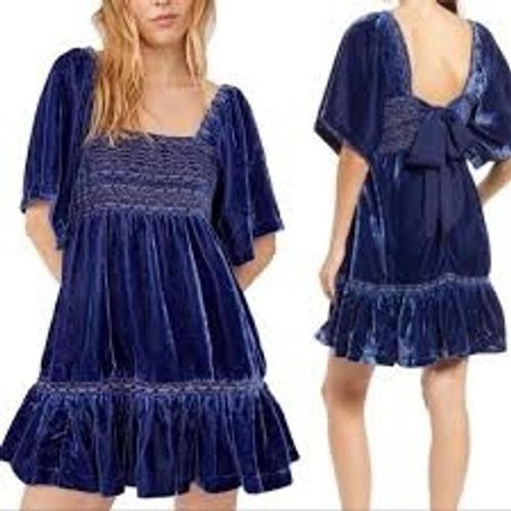 Free-people Women's Blue Dress